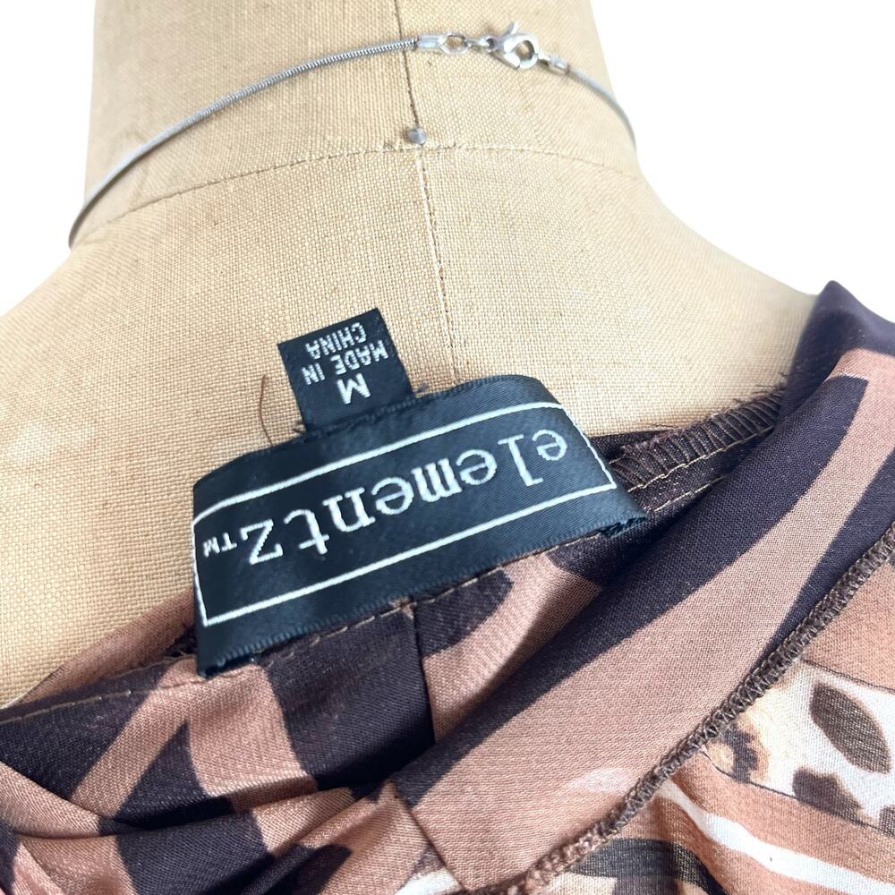 Elementz Sheer Leopard Print Duster Cardigan Rhin… - image 7